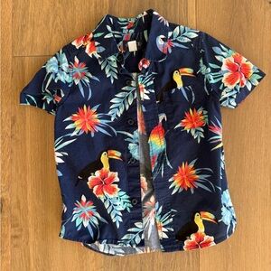Boy’s Tropical Button Down Shirt - size 4(XS)